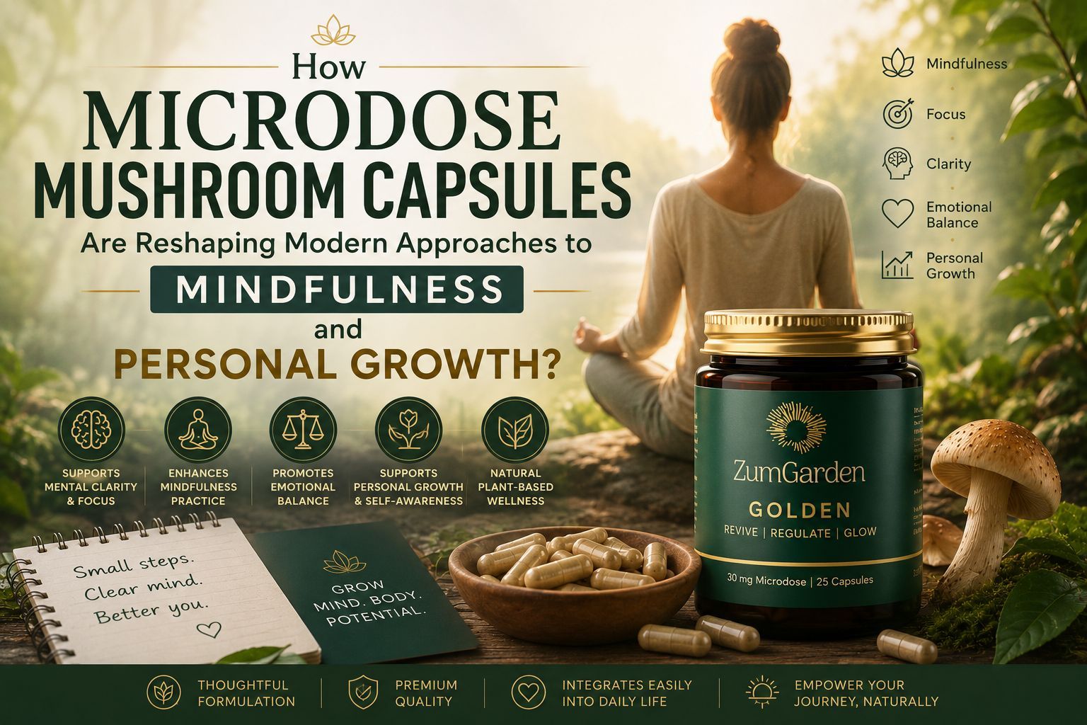 How Microdose Mushroom Capsules Are Reshaping Modern Approaches to Mindfulness and Personal Growth?